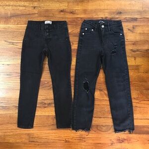 Girls Denim Black Jean Pant Bundle
Jordache Jegging Legging
Art Class Distressed